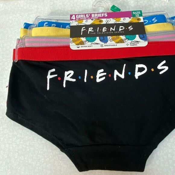 Warner’s Bros FRIENDS Girls Friends Underwear Brief 4 Pack - Picture 5 of 10